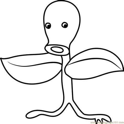 Bellsprout Pokemon GO Coloring Page for Kids - Free Pokemon GO ...