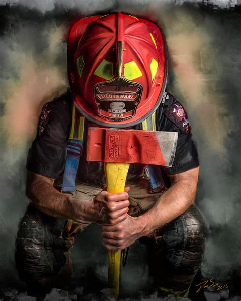 The Firefighter Art | DanSun Photo Art