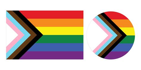 Progress pride flag New LGBTQ pride flag 3064410 Vector Art at Vecteezy