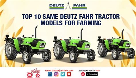 Top 10 Same Deutz Fahr Tractor Models for Farming - Infographic