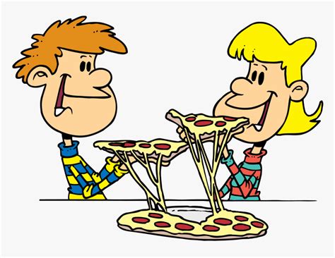 Eating Clipart Pizza - Eat Pizza Clipart, HD Png Download - kindpng