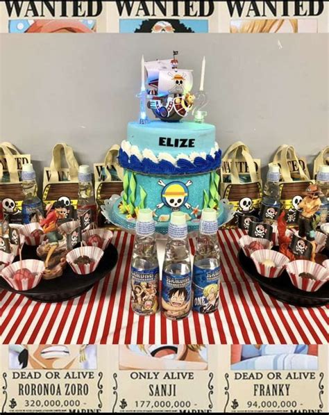 One Piece Birthday Party Ideas | Photo 4 of 5 | One piece birthdays, Anime cake, One piece theme