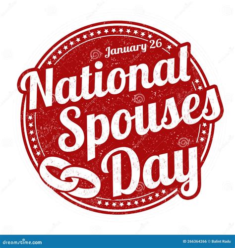 National Spouse Day Grunge Rubber Stamp Stock Vector - Illustration of event, couple: 266364266