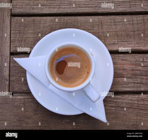 Greek style coffee cup Stock Photo - Alamy