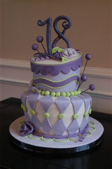 Meagan's 18th birthday cake — Purple | 18th birthday cake, Birthday ...