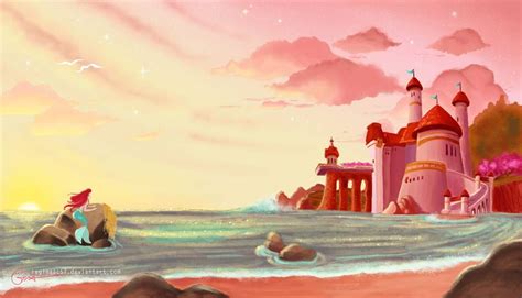 Castle by the Sea by reginaac57 on DeviantArt | Disney art, Disney fine ...