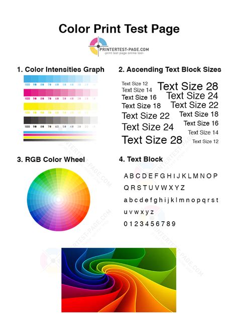 Laser Printer Test Page