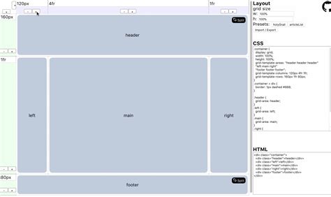 GitHub - miyaoka/grid-generator: CSS Grid Layout generator