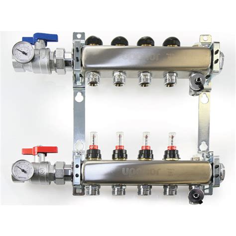 Uponor A2720802 Stainless-steel Manifold Assembly - 8 Loops