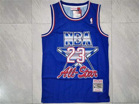 1993 Men All-Star Jordan 23 blue retro basketball jersey