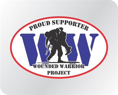 Wounded Warrior Project Supporter Vinyl Decal Sticker Proceeds to WWP Oval | eBay