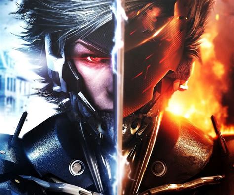 Metal Gear Rising: Revengence Raiden as Cyborg Ninja Promotional Poster/Cover Metal Gear Solid ...