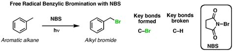 Bromination of aromatic alkanes to give alkyl bromides – Master Organic ...