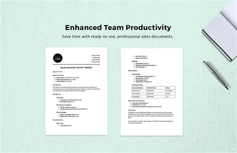 Sales Account Activity Report Template in Word, PDF, Google Docs ...