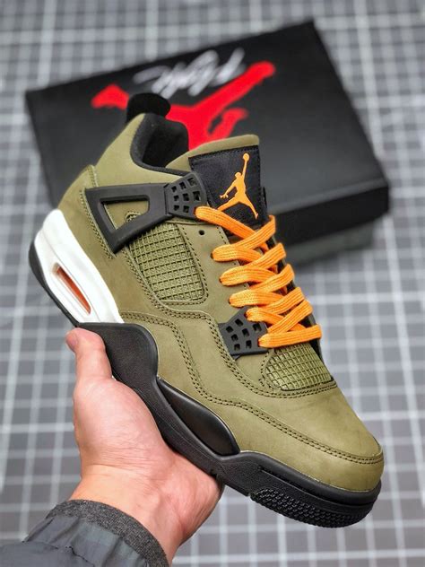 Air Jordan 4 Retro “Undefeated” Olive-Oiled Suede-Flight Satin Ganebet Store – Ganebet Store