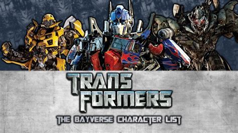 Transformers All Characters 1-5 - YouTube