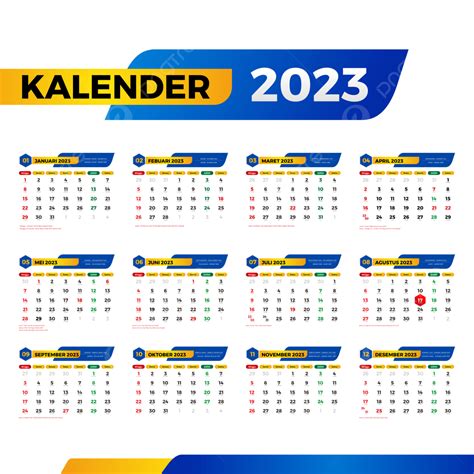 Kalender 2023 Lengkap Hari Libur Cuti Bersama Jawa Dan Hijriyah, Kalender 2023, Kalender 2023 ...