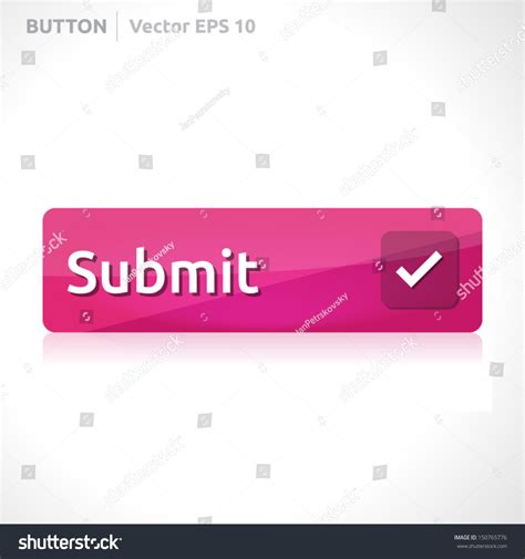 Submit Button Template | Vector Design | Business Banner With Symbol ...