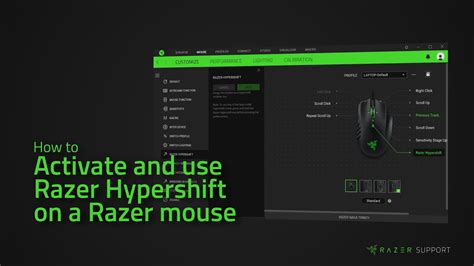 How to activate and use Razer Hypershift on a Razer mouse - YouTube