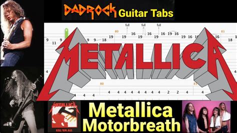 Motorbreath - Metallica - Guitar + Bass TABS Lesson - YouTube