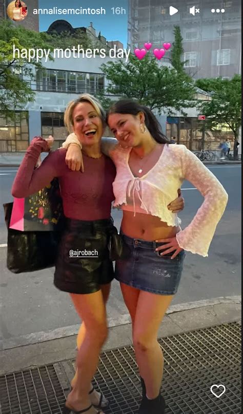 Amy Robach Flaunts Her Toned Legs In A Leather Mini Skirt For Mother's Day