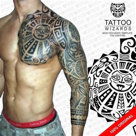 Stencil Maori Chest Tattoo Designs | Best Tattoo Ideas