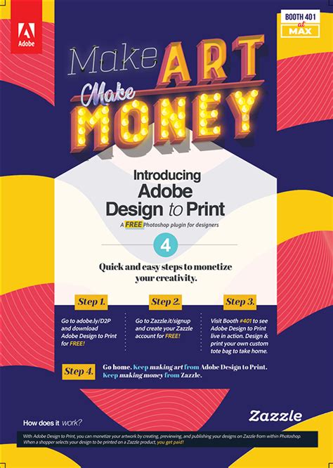 Adobe Design to Print - Flyer Design for Adobe MAX 2019 :: Behance