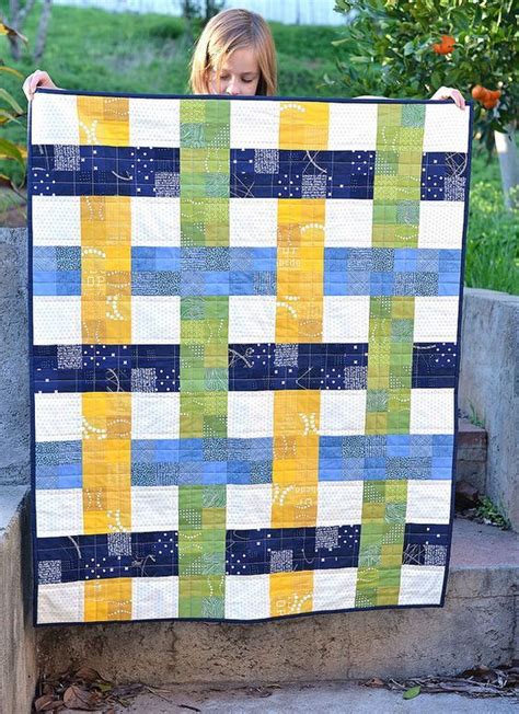 Woven Baby Quilt - On the Fence Quilt Pattern | Quilts, Baby quilts, Easy quilts