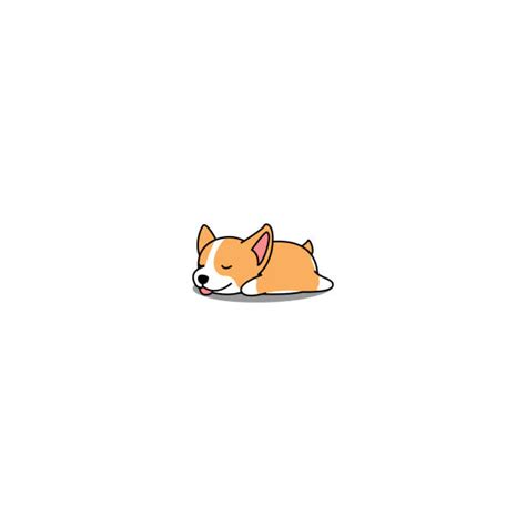 Corgi Puppies Sleeping