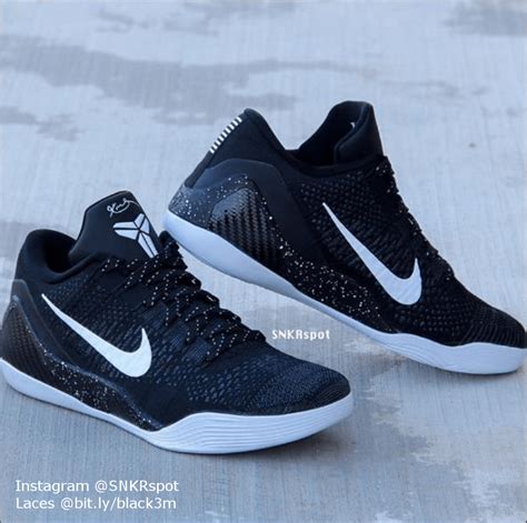 Kobe 9 Elite Flyknit w/ Black 3m Reflective Laced Up : Sneakers