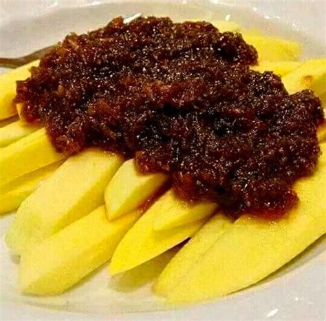 Mangga at Bagoong-Alamang | Food, Snack recipes, Snacks