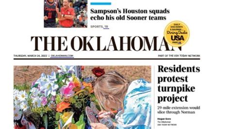 How to access the Oklahoman e-edition, a replica of the printed newspaper