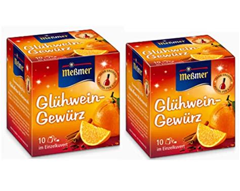 German Mulled Wine Spice Mix/ Gluhwein - Mulling Spices - 20 x 1.5g Sachets - Glühwein Gewürz by ...