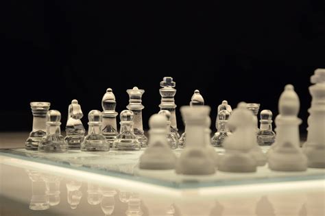 Close-up photo of glass chess set HD wallpaper | Wallpaper Flare