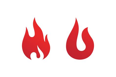 Fire Flame Logo Symbol Vector Design Graphic by Bigbang · Creative Fabrica