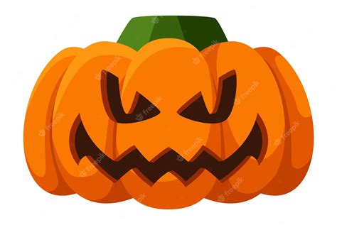 Premium Vector | Horror pumpkin mask Scary angry face Halloween spirit ...