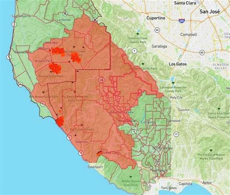 California's oldest state park now completely surrounded by fire zone