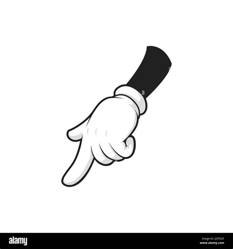 Raised right hand pointing Stock Vector Images - Alamy