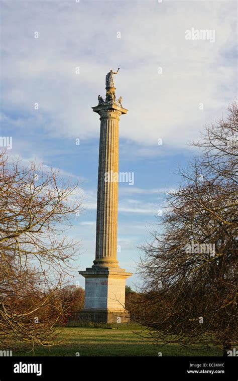 Column of Victory Blenheim Palace Woodstock England UK Stock Photo - Alamy