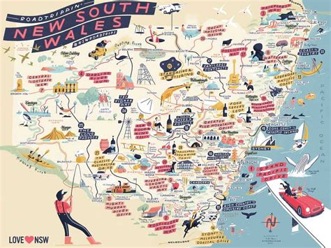 Map of NSW's Best Road Trips