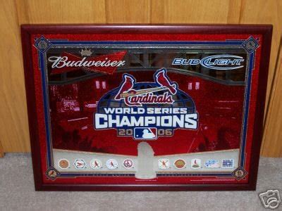 Budweiser St Louis Cardinals 2006 World Series Mirror | #22436374