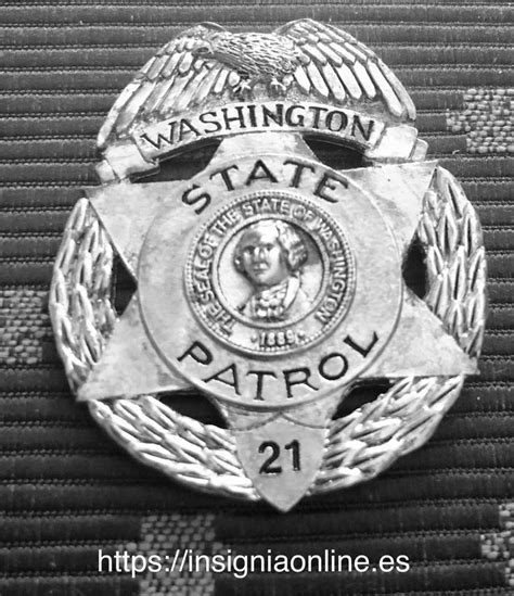 Washington State Patrol badge | Placas de policía, Insignias, Policiales