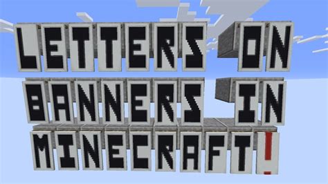 Minecraft banner letter