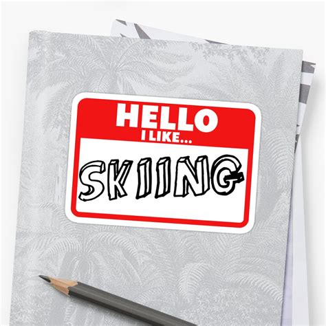 "Skiing" Sticker by itwasallmydream | Redbubble