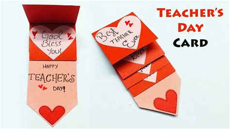 DIY Teacher's Day Card | Happy Teachers Day | Handmade Teachers Day Card Making Ideas | #124 ...