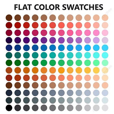 Flat Color Swatches Vector Eps10, Color, Swatch, Palette PNG and Vector with Transparent ...