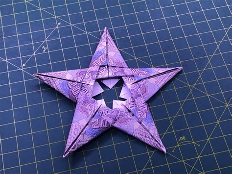 Origami hướng dẫn cách gấp ngôi sao 5 cánh bằng tiền giấy money origami star easy tutorial ...