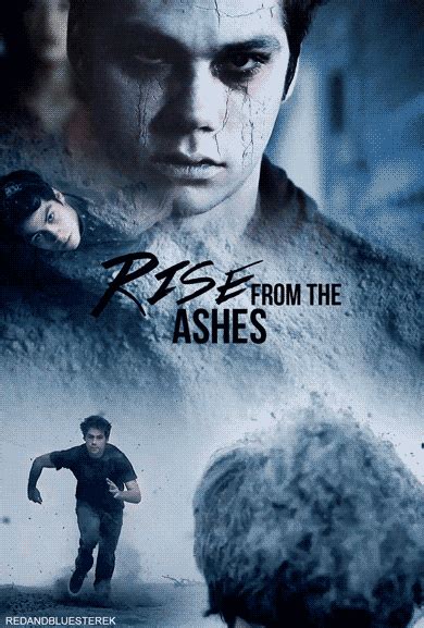 the poster for rise from the ashes shows a man in black with his head down