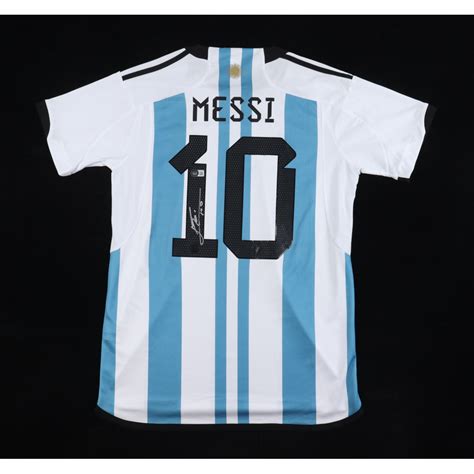 Lionel Messi Signed Argentina National Team Jersey (Beckett) | Pristine ...