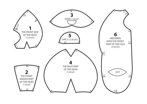 Teddy Bear · How To Make A Bear Plushie · Sewing on Cut Out + Keep ...